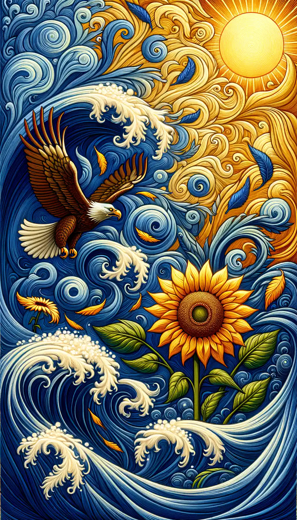 Wings of Resilience: A Sunflower's Flight