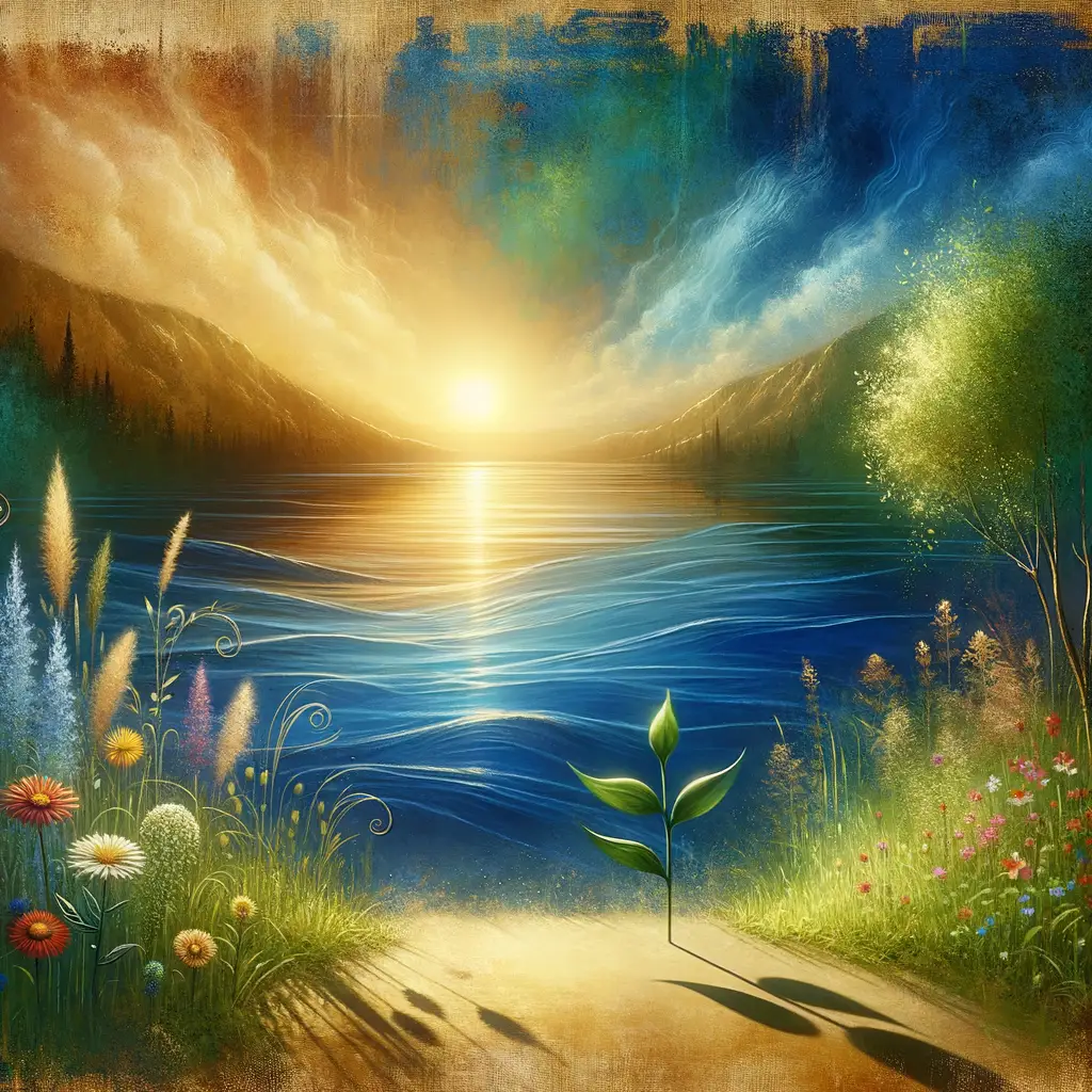 Embrace of Growth: A Meadow's Whisper of Transformation