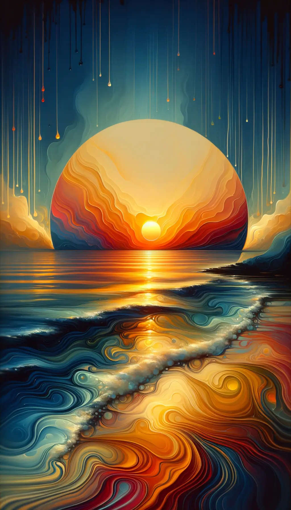 Ocean of Serenity: Embracing Dawn's Healing Rain