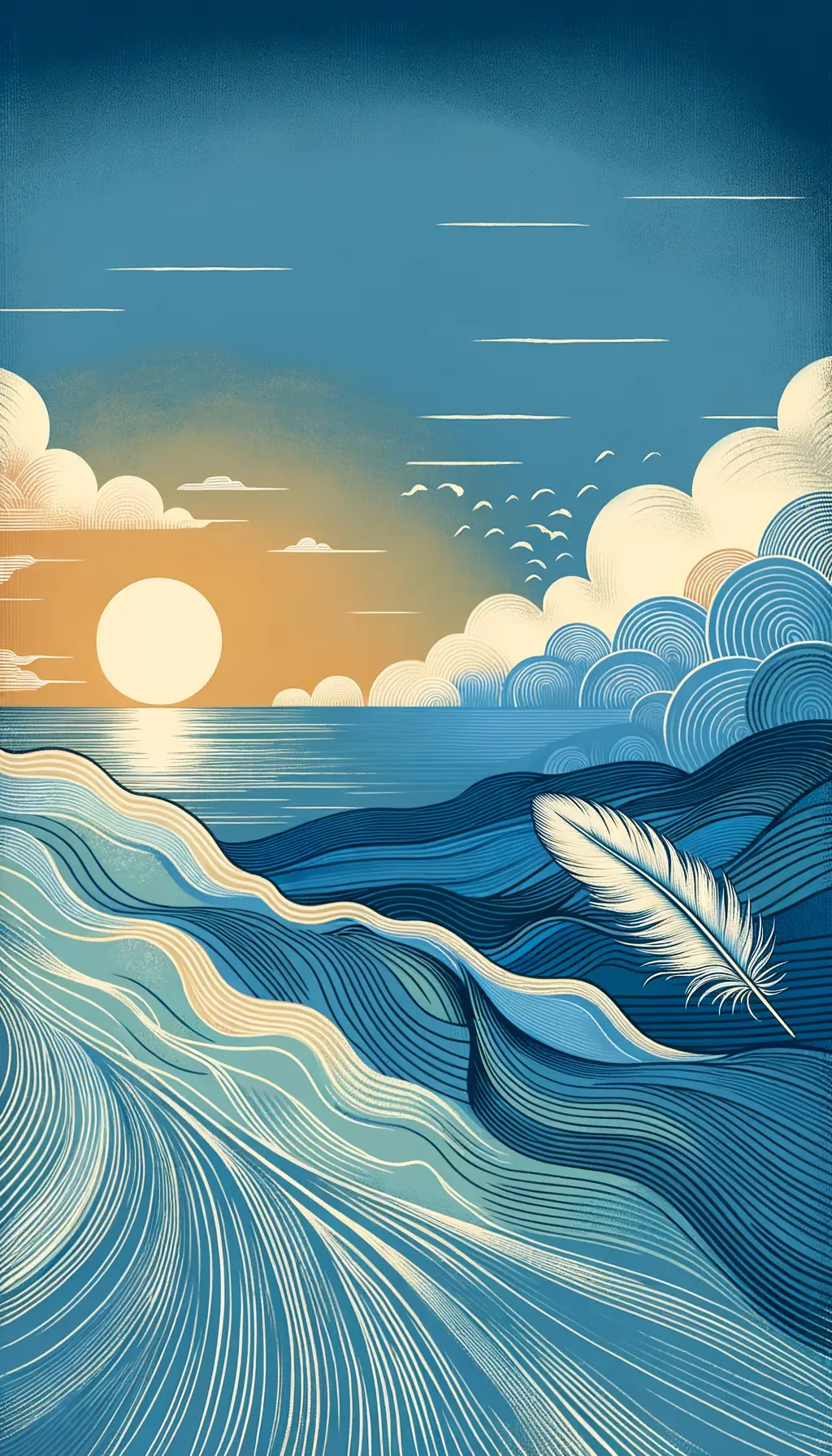 Ocean's Whisper: Healing Light at Dusk