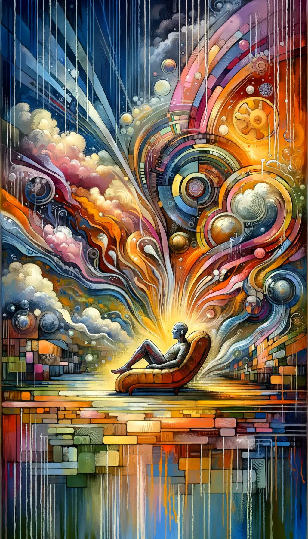 Soul's Whisperings: A Mosaic of Healing in Urban Hues