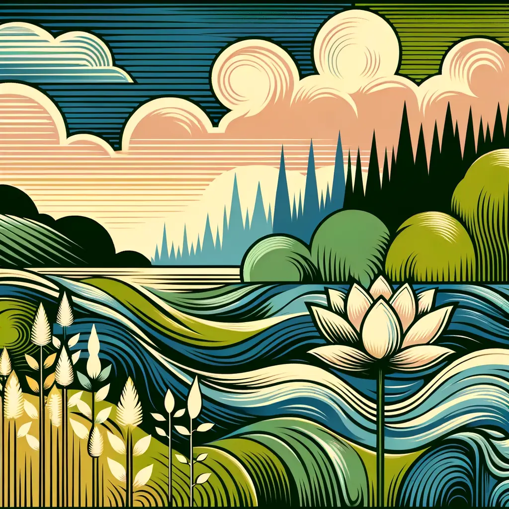 Ethereal Resilience: Whispered Echoes of the Lotus Forest