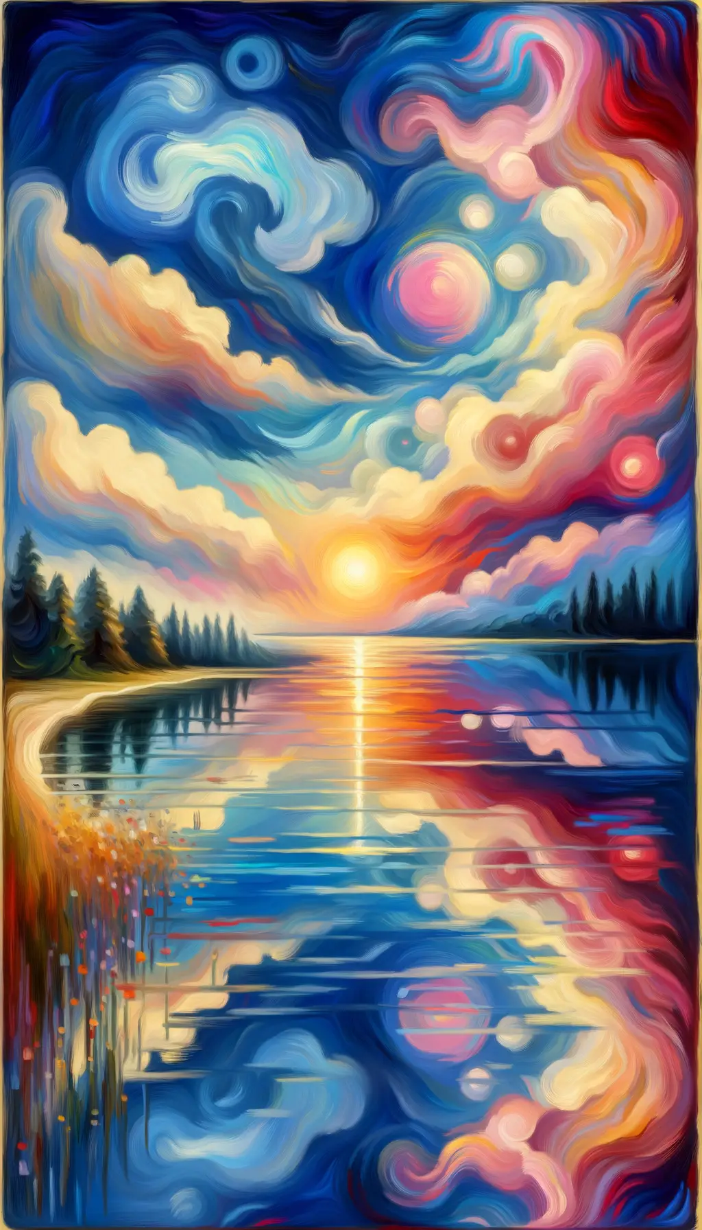 Ethereal Echoes: Sunset Symphony of Serenity