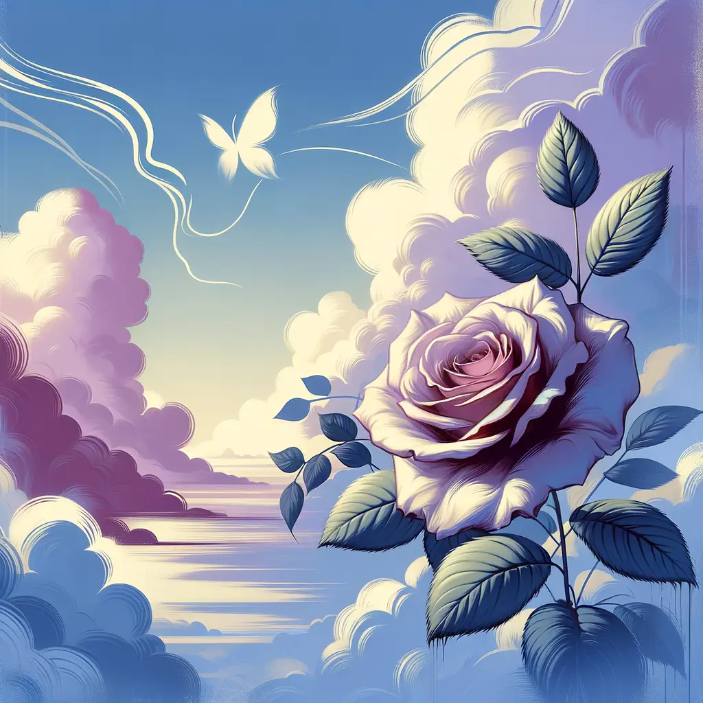 Whispers of Tranquility: A Mural of Blossoming Serenity