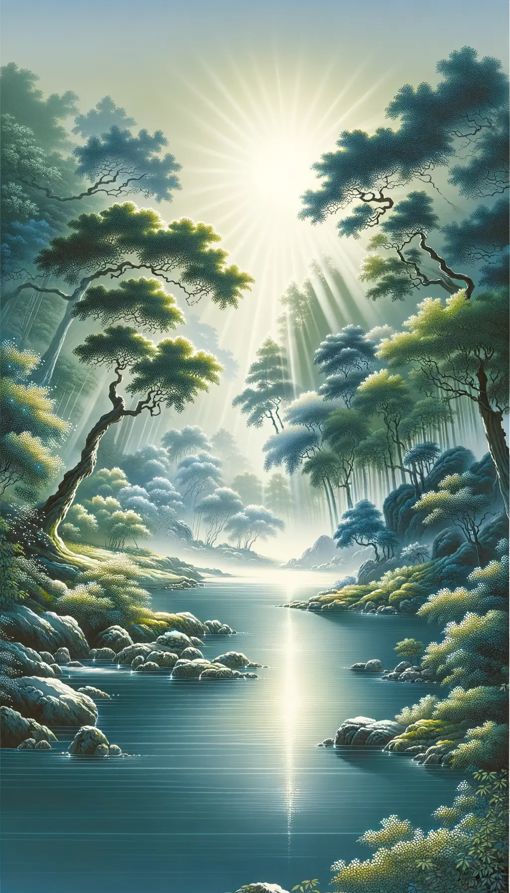 Whispers of Renewal: Nurtured in Hope's Radiant Forest