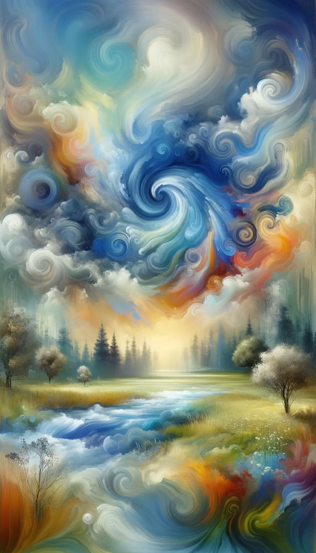 "Whispers of Still Waters: A Dance of Serene Healing"