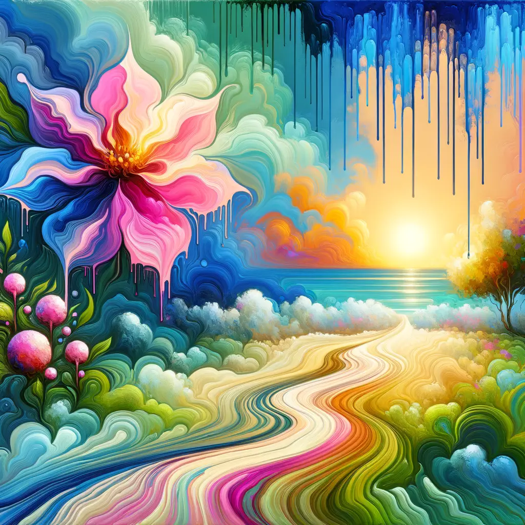 Serenity's Embrace: A Blossom's Journey Through Sunset's Glow