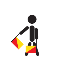 Semaphore Flags - 1 - One