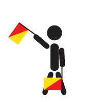 Semaphore Flags - C - Charlie