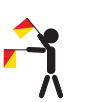 Semaphore Flags - O - Oscar