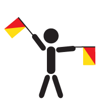 Semaphore Flags - Y - Yankee