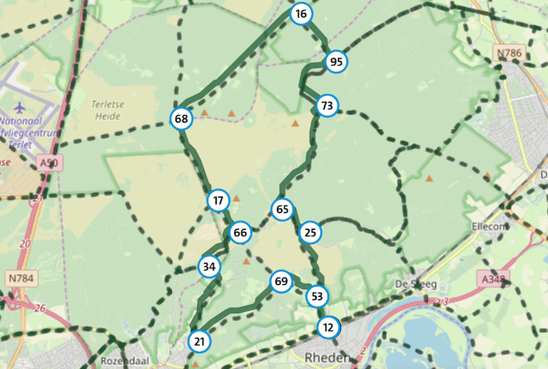 bicycle-route-Netherlands-Veluwezoom-Weltevree