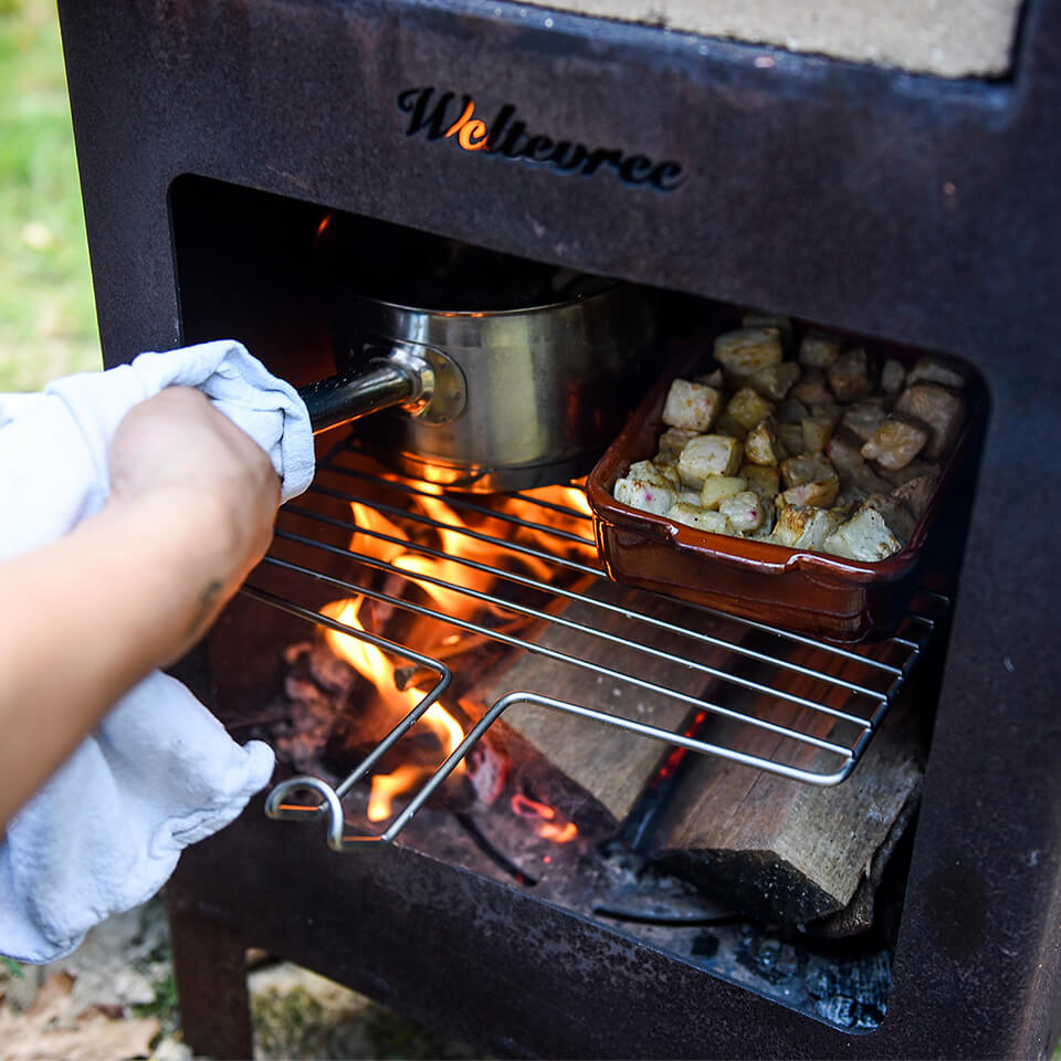 Weltevree-outdooroven-grill-kochen