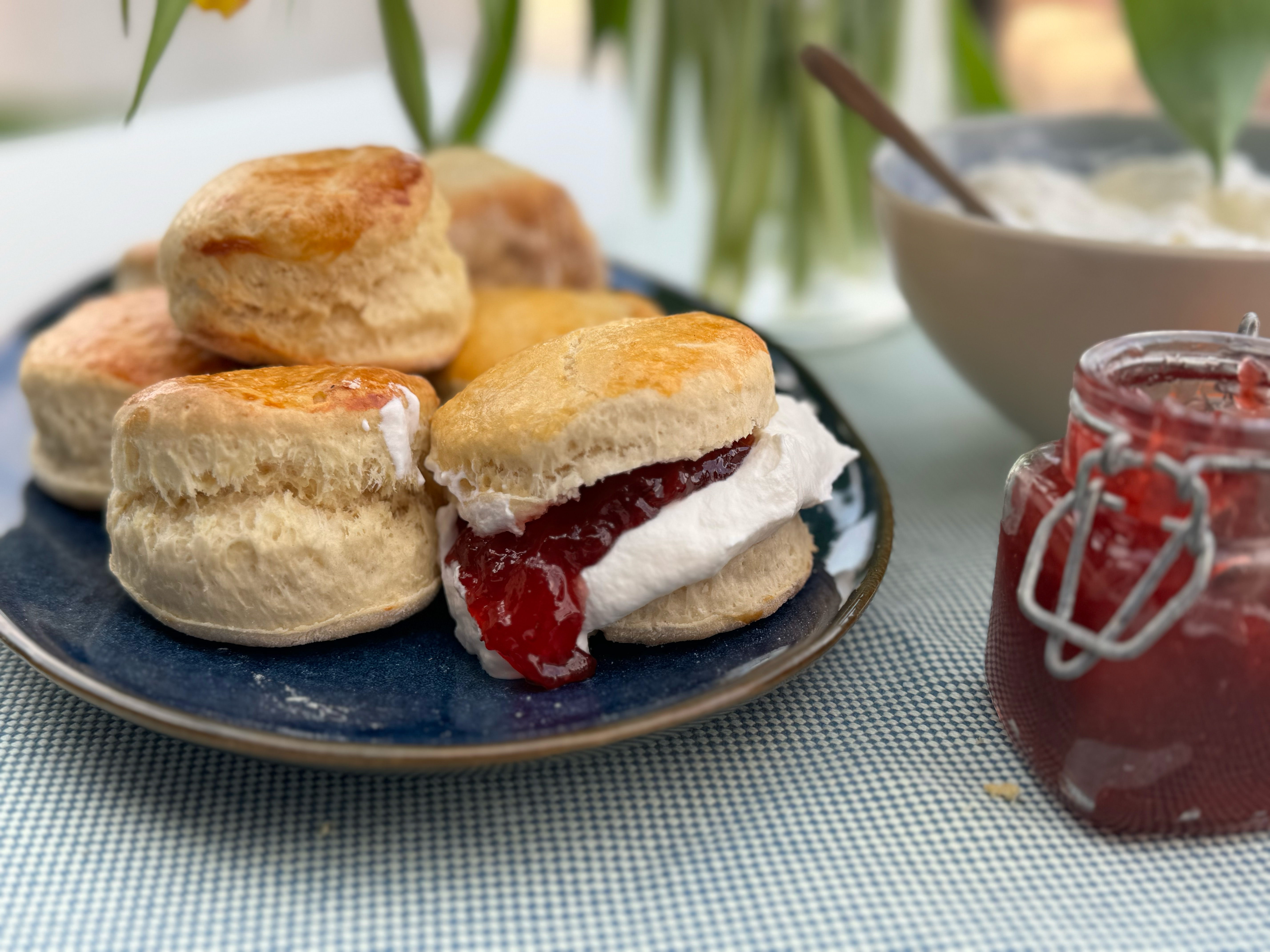 Recette du four extérieur: scones