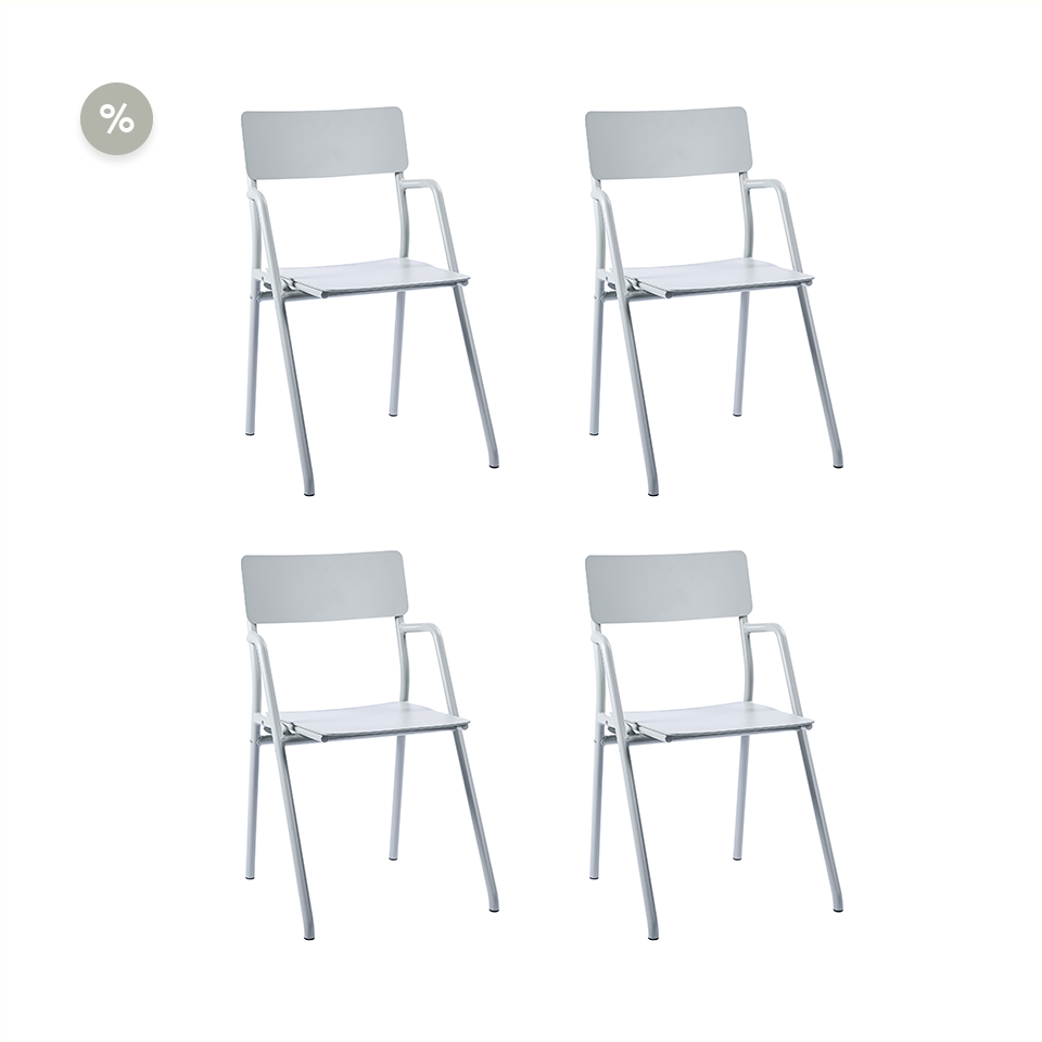 Set of 4 Flip-up chairs