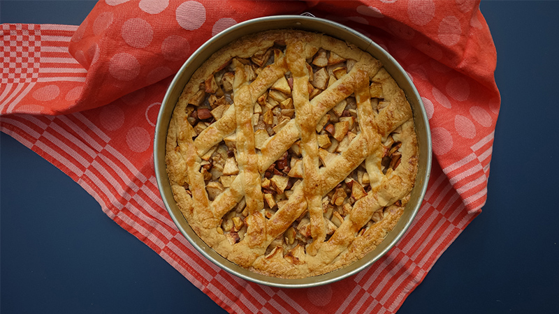 Outdooroven recipe: apple pie