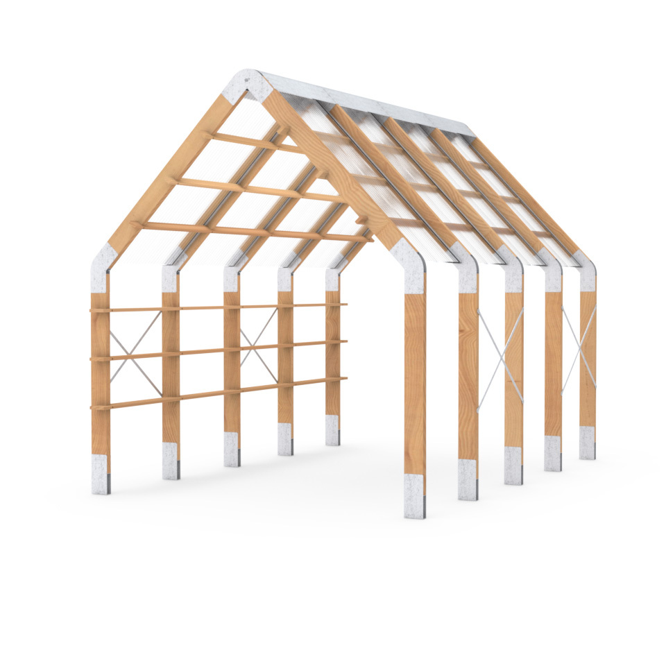 Weltevree - Framehouse 4 Bogen | Binnen & Buiten Vlonder - Frame voor Tuinhuis - Bouw je eigen persoonlijke ruimte