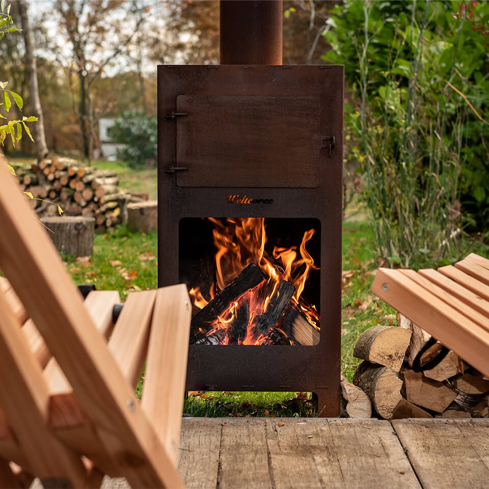 Weltevree-outdooroven-fire-fieldchairs