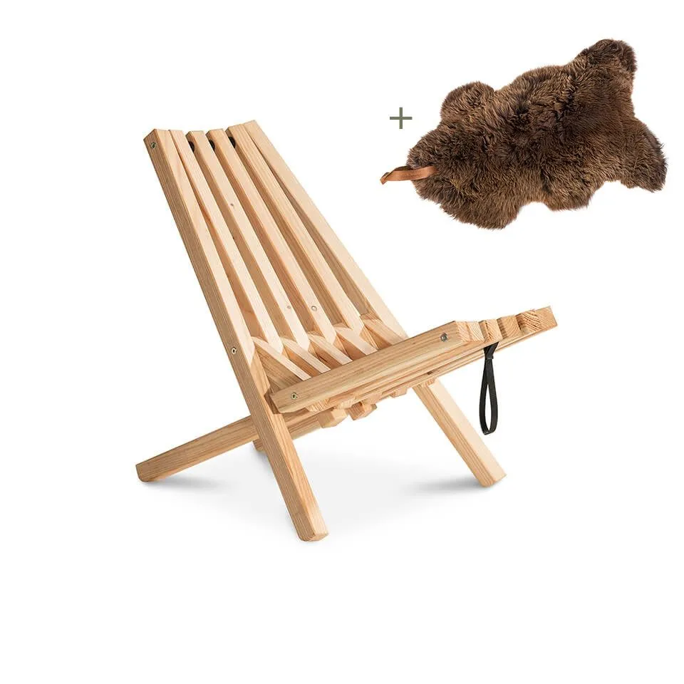 FIELDCHAIR +  SHEEPSCOAT BRAUN