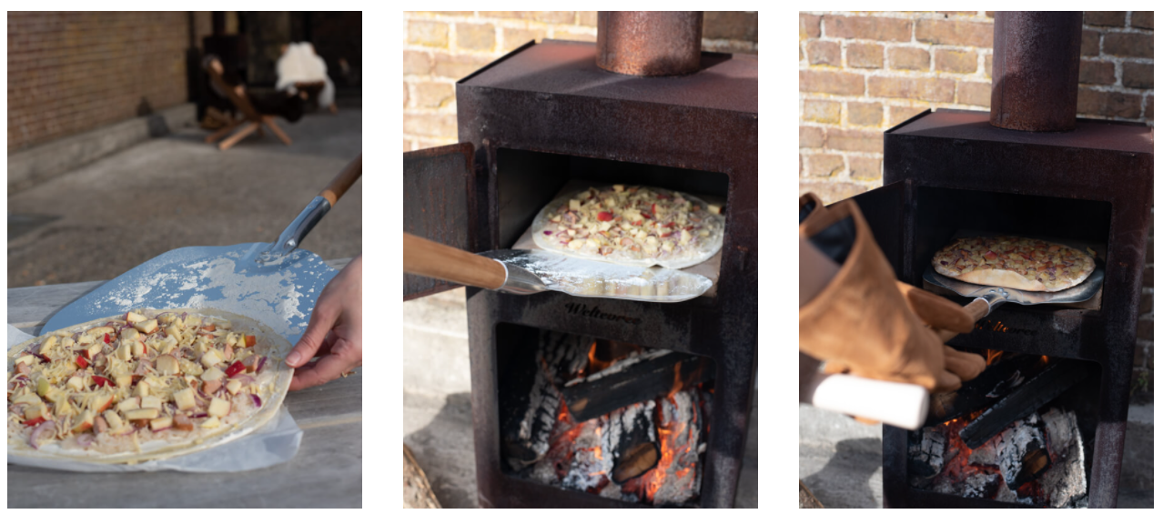 flammkuchen-Outdooroven-bakken-pizzaschep-Weltevree