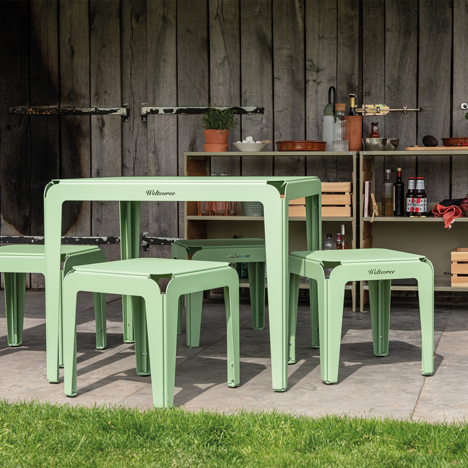 Weltevree-bended-series-table-stool-pale-green