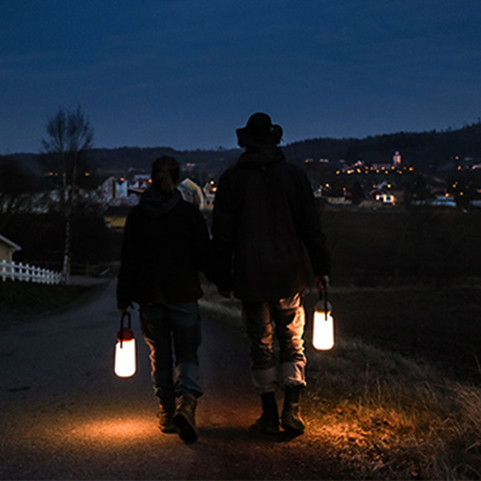 Laternen-Weltevree-Abendspaziergang