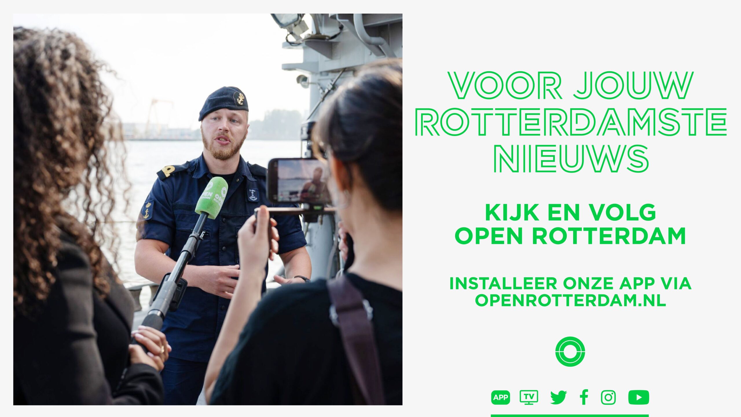 Unieke en eigen Rotterdamse nieuwsverhalen uit de haven zie je bij OPEN