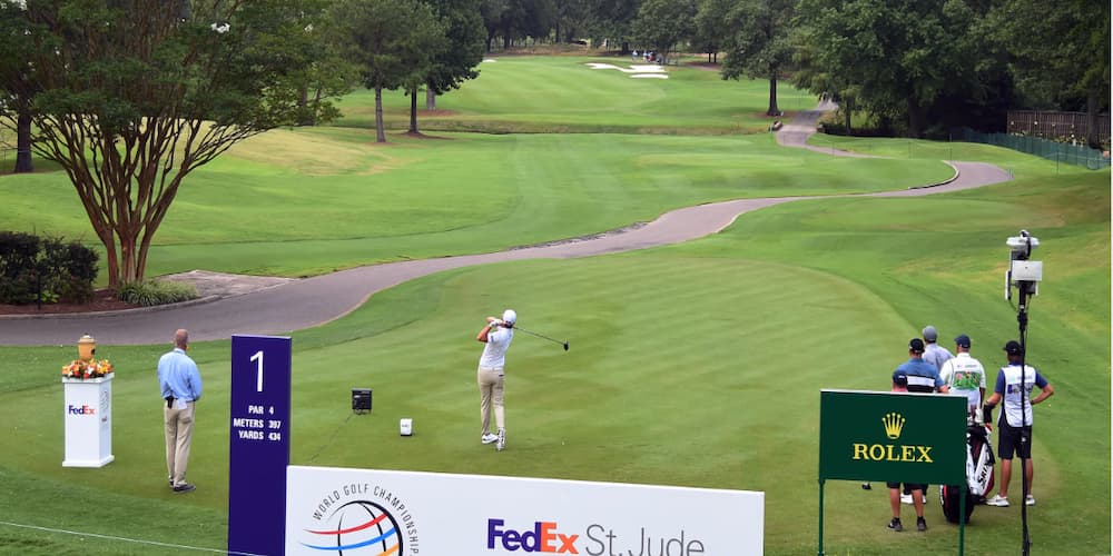 PGA golfer competing at Memphis' event: FedEx St. Jude Championship.