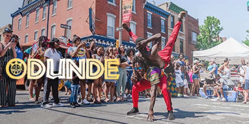 African dancers at the ODUNDE Festival in Philadelphia, PA.