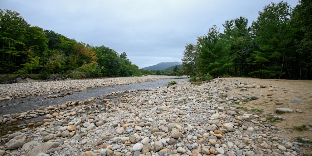 Challenge yourself with this rocky hiking trail near North Conway. 