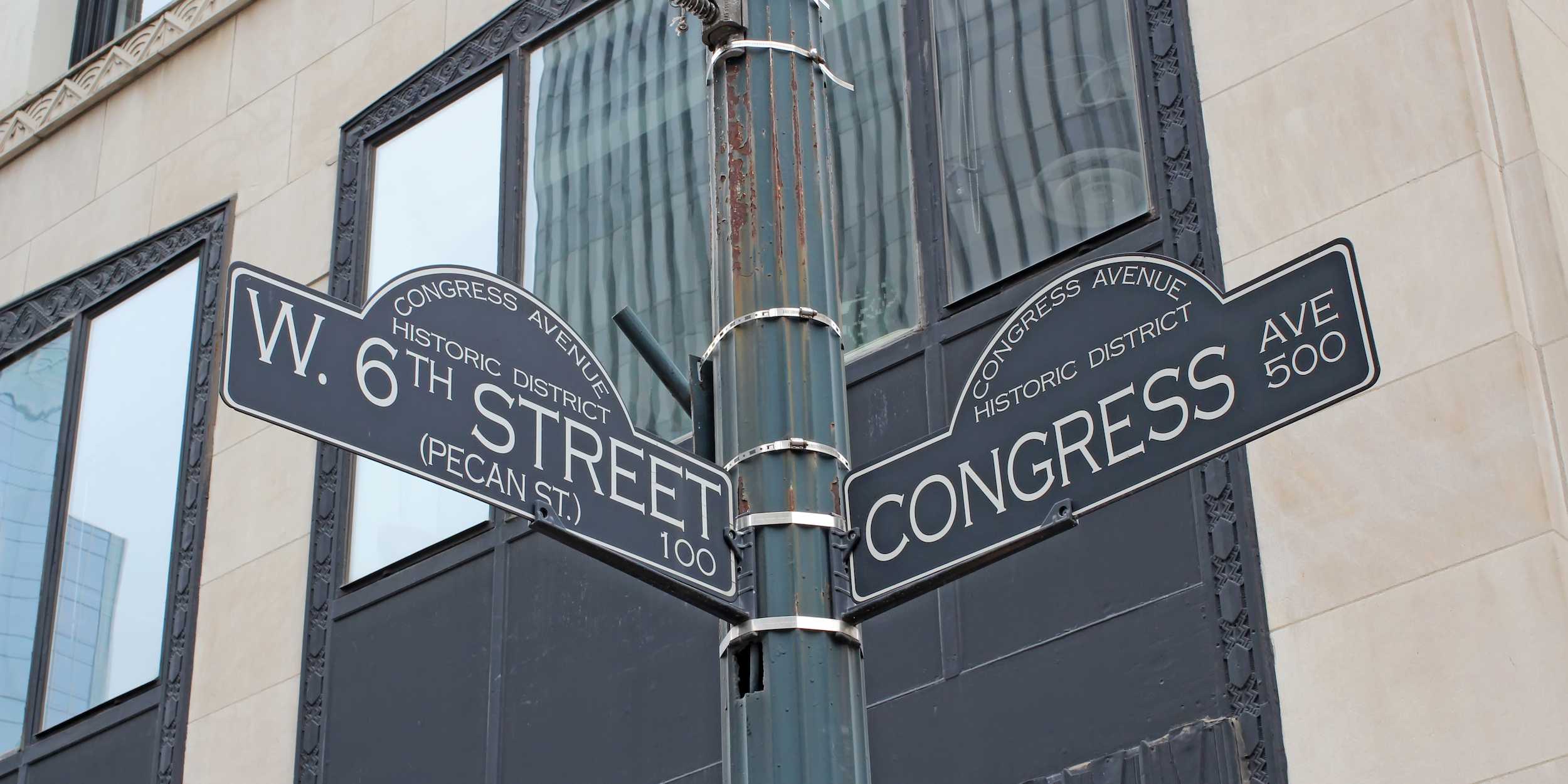 The historic Sixth Street, also known as Pecan St., in downtown Austin