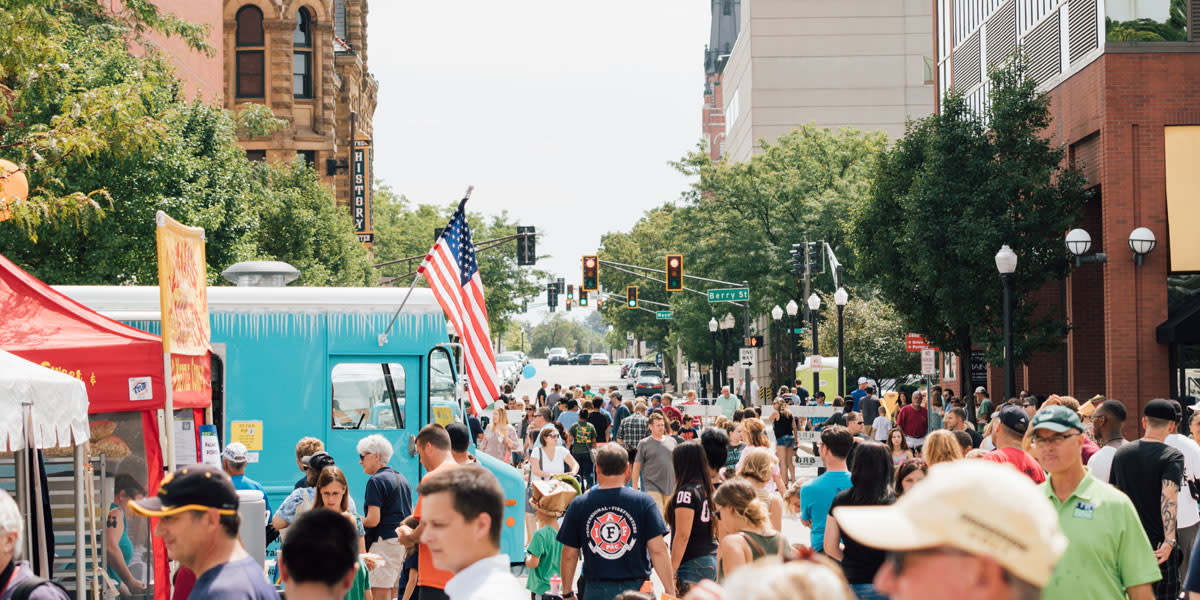 Enjoy the Taste of the Arts Festival in Fort Wayne, Indiana.