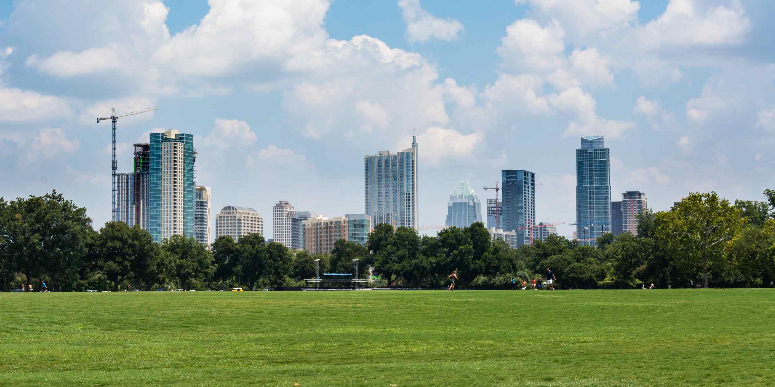 Zilker Park in downtown Austin, location of Austin City Limits festival