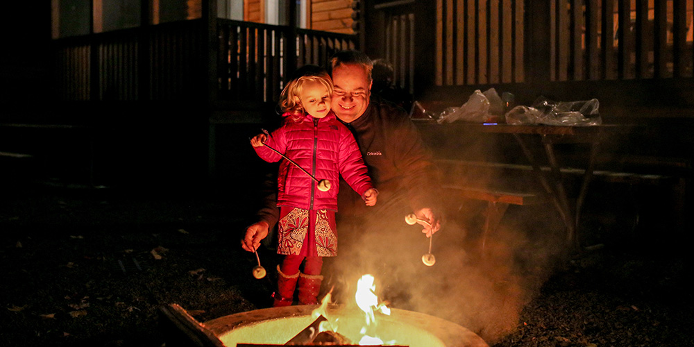 One of the best health benefits of camping is all the fresh air! 