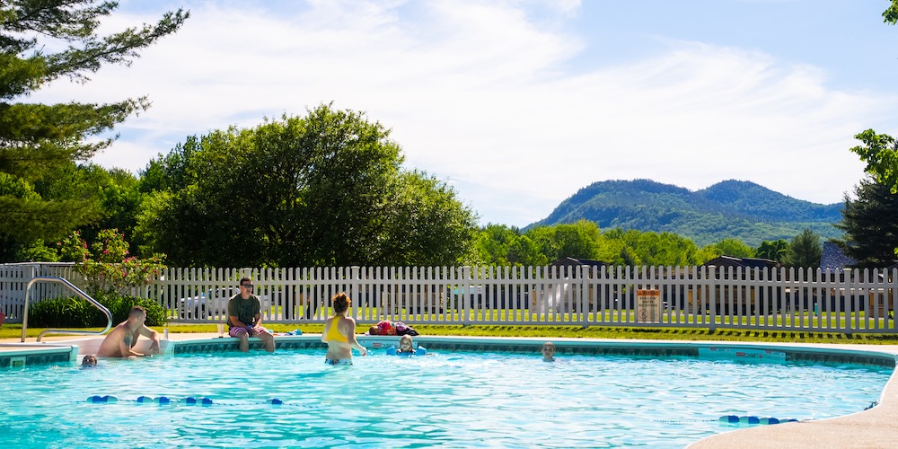 You'll always have fun in the sun at Glen Ellis, New Hampshire camping!