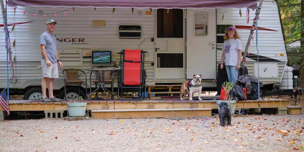 Check out our various site types at our New Hampshire campground!