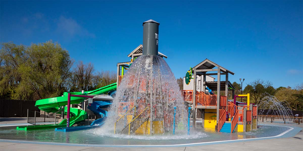 Jellystone Park™ Tower Park Resort is the best camping near Sacramento due to all of the attractions included in your stay, like the Water Zone!