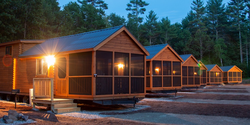 We offer multiple options for cabin rentals near Manchester, NH!