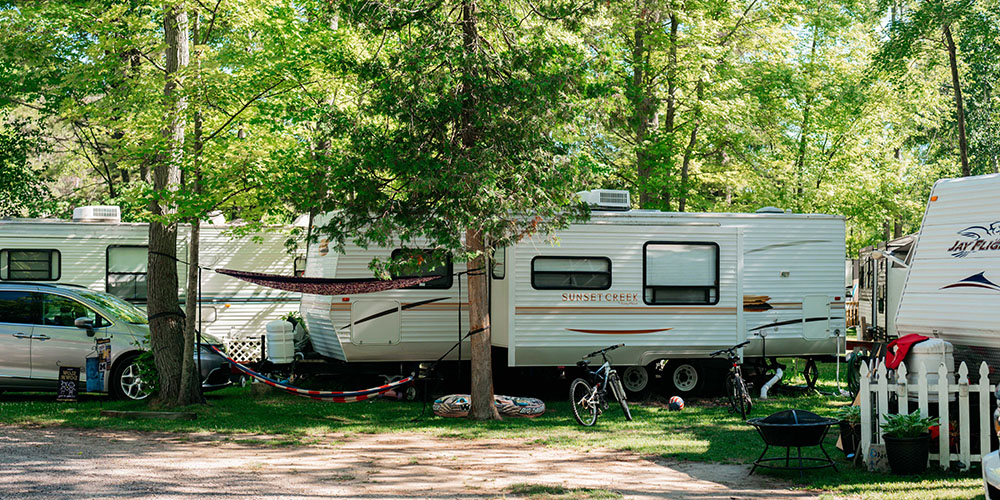 Leelanau Pines is the best place for cold weather camping. 