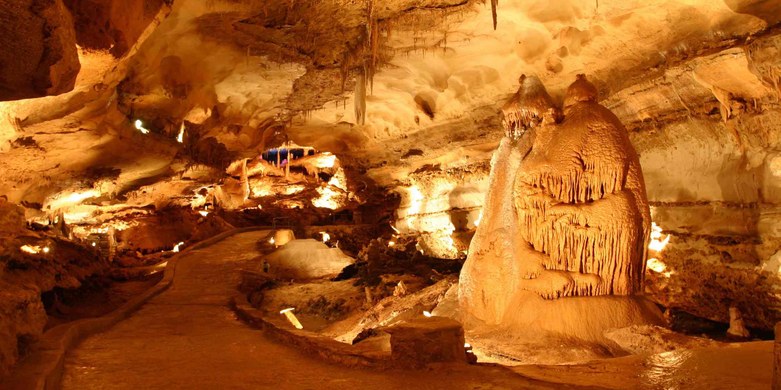 The Inner Space Cavern and caves in Georgetown, TX