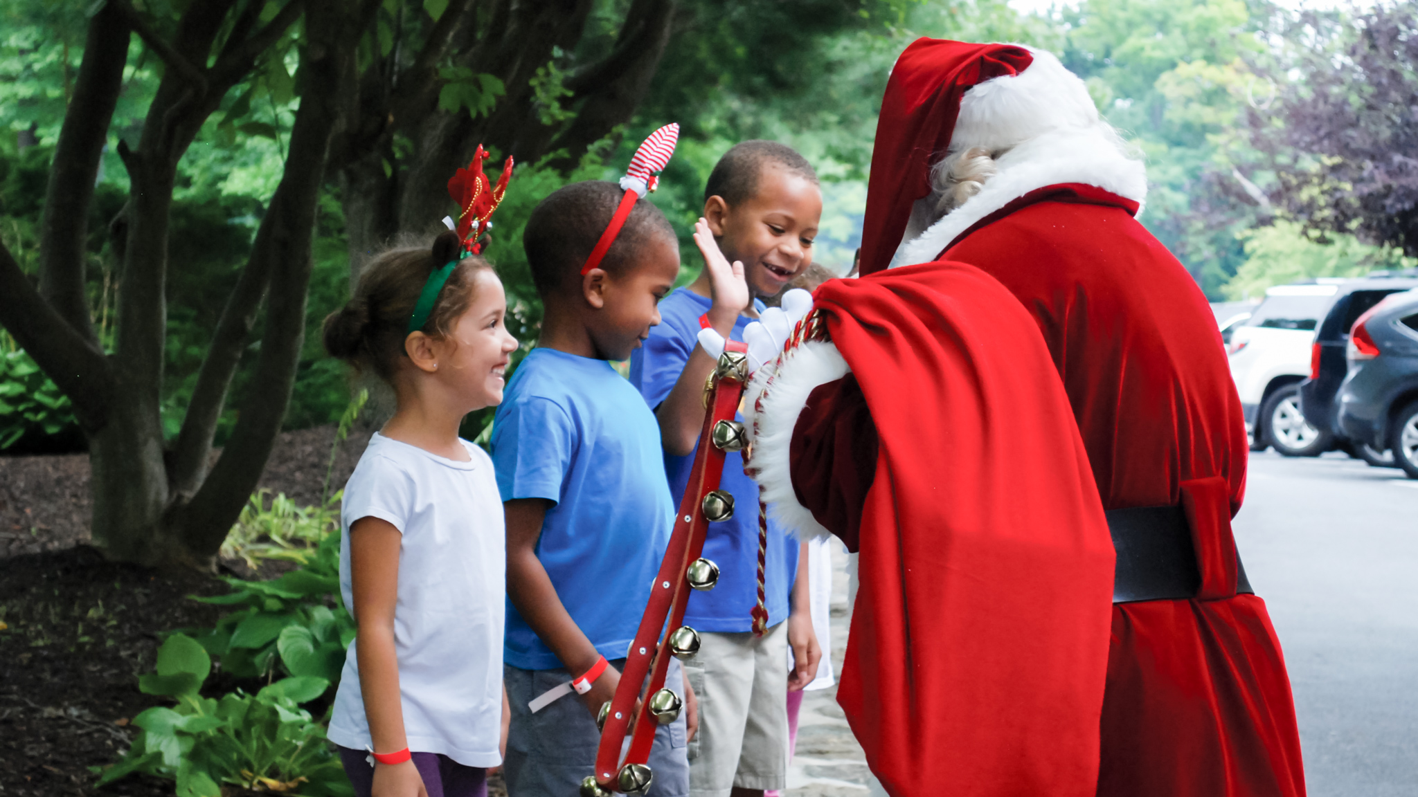 Christmas camping with Santa Claus at Jellystone Park™ Golden Valley.