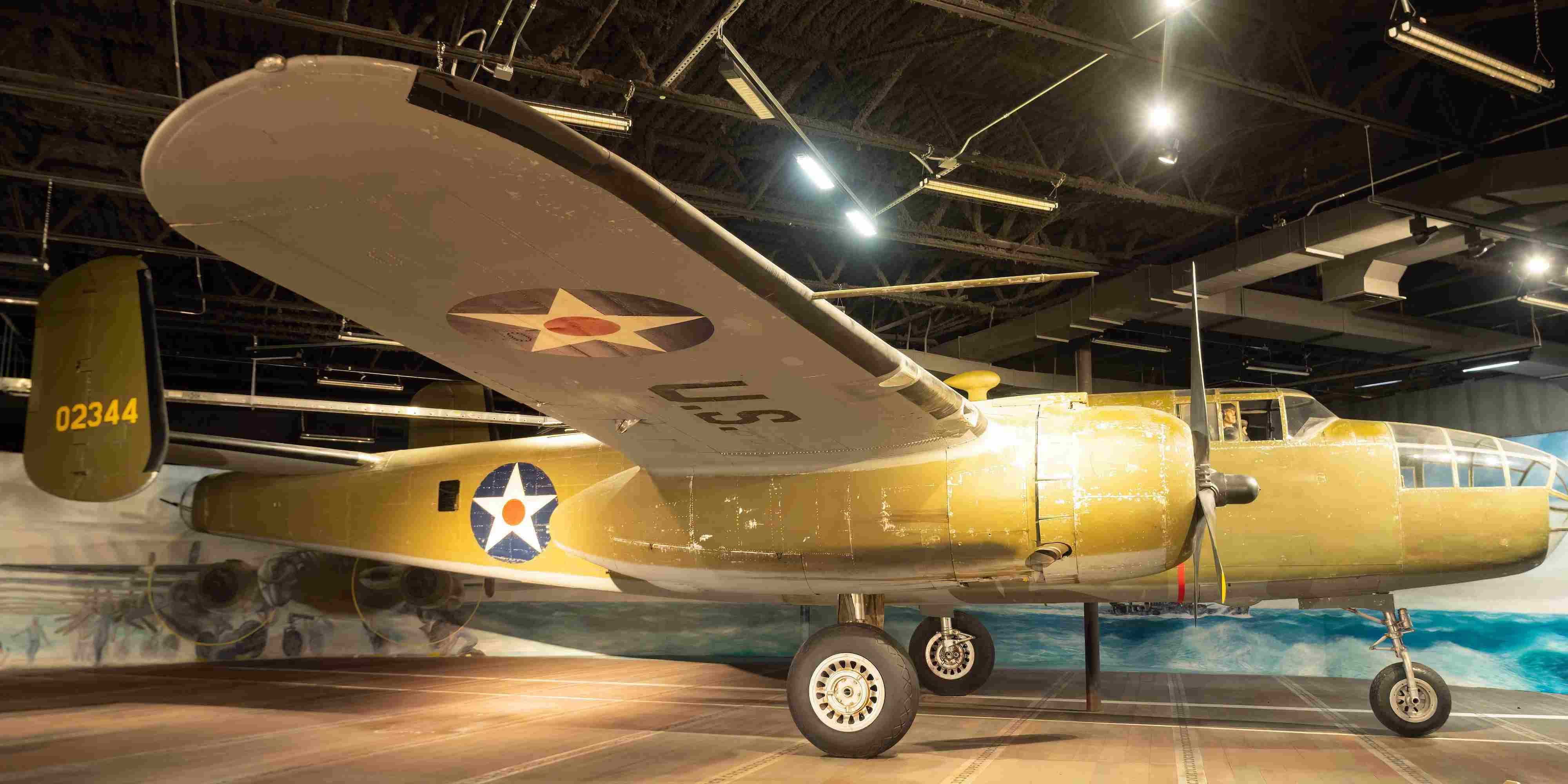 A plane exhibit at the National Museum of the Pacific War