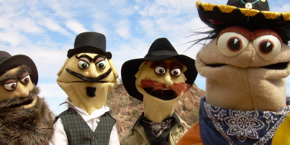 A combination of Frogtown Mountain Puppeteers at the Children's Discover Museum.