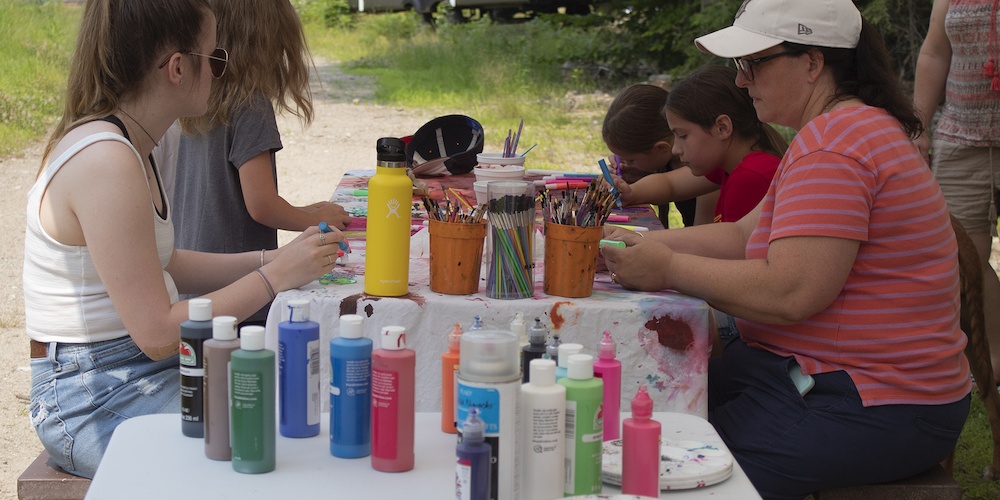 We have tons of arts & crafts and activities at our campground!