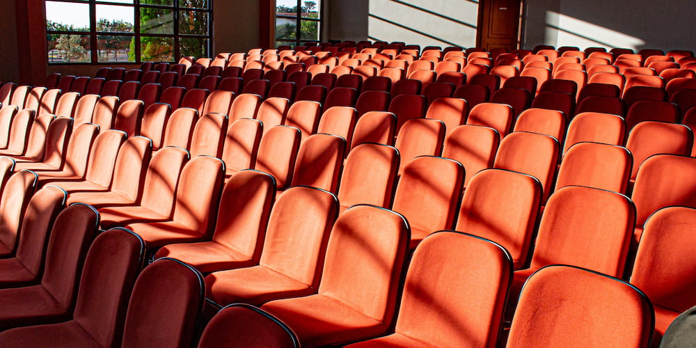 Theatre seats at the McColl Family Theatre.