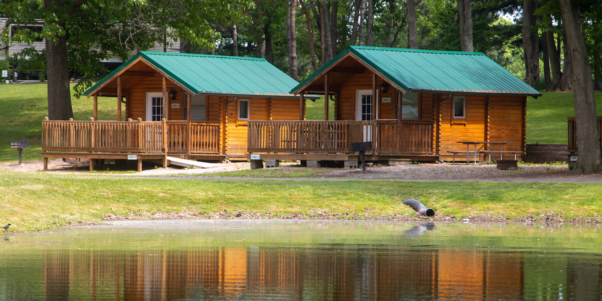 Jellystone Park™ Barton Lake provides 7 different cabin types to choose from for a more luxurious way to camp.