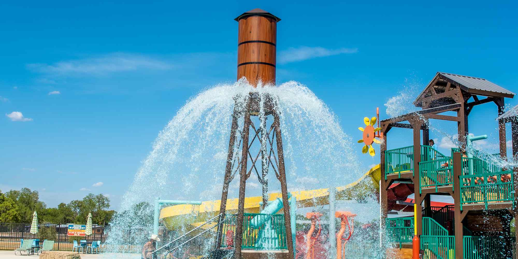 The water playground at Camp Fimfo Waco
