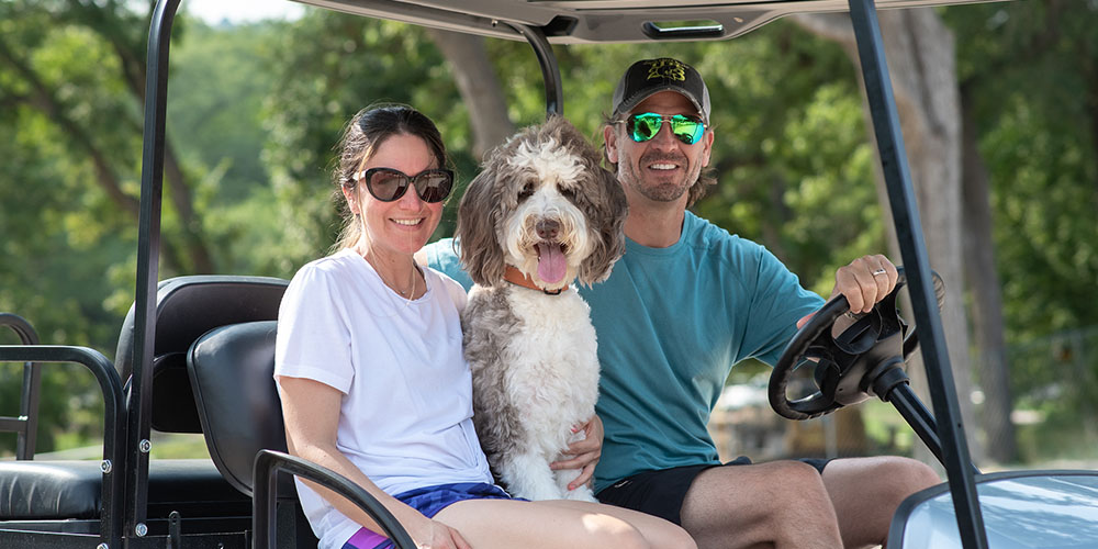 Camp Fimfo is one of the best pet friendly campgrounds in Texas. 