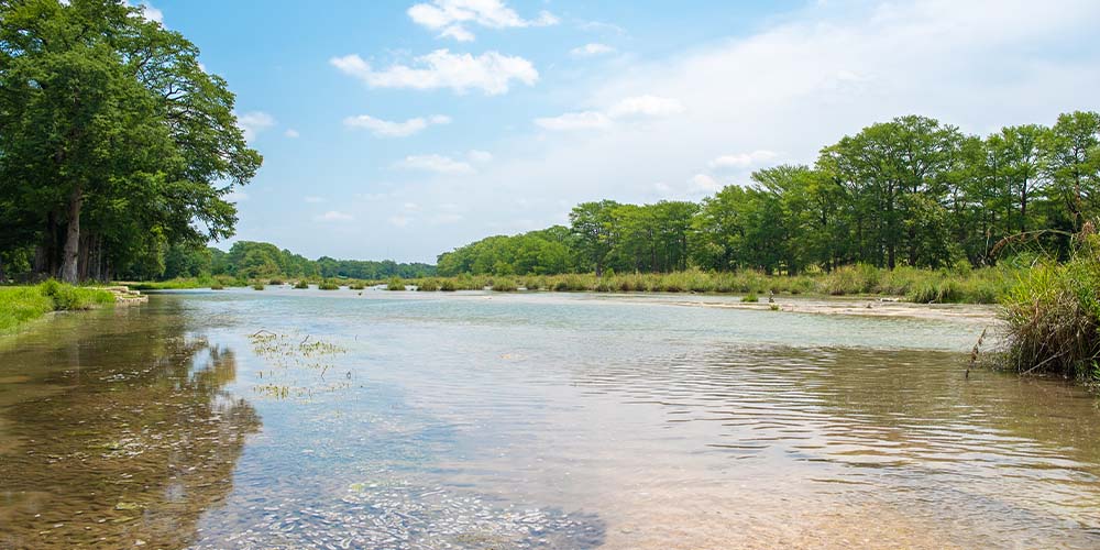 The Guadalupe River is one of the many access points to Canyon Lake. 