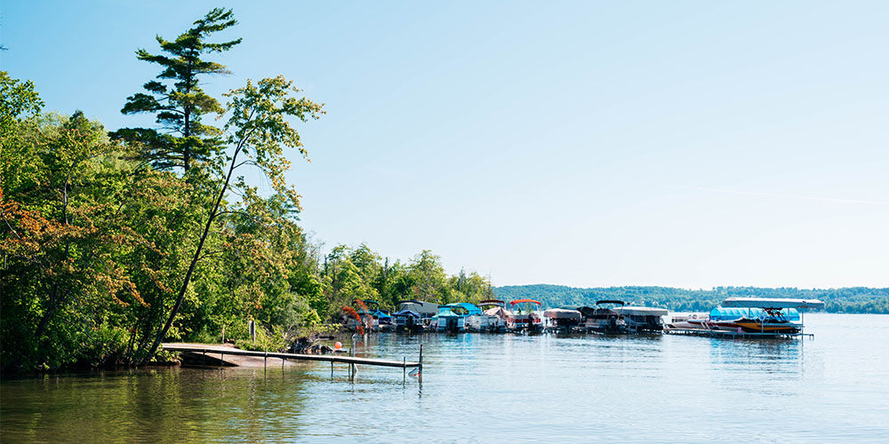 dock at Leelanau Pines Campground